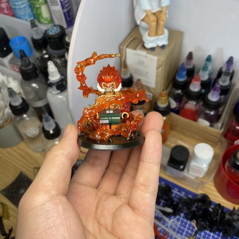 Minifigures Accessories: Kimetsu No Yaiba Fire Breath Base (Minifigures Not Included)