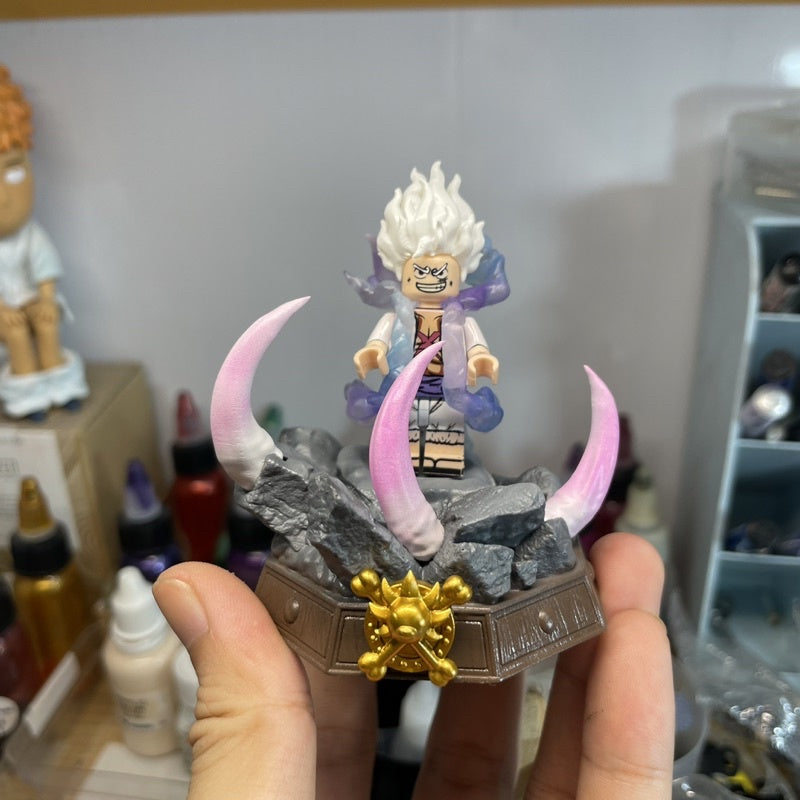 Luffy Display Base From One Piece Custom Minifigure Accessories Toys