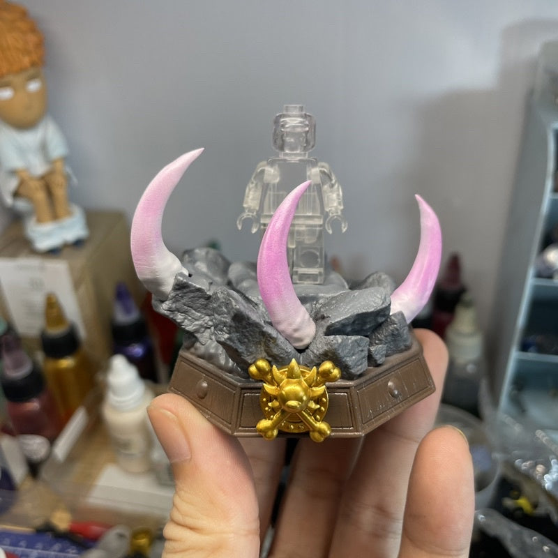 Luffy Display Base From One Piece Custom Minifigure Accessories Toys