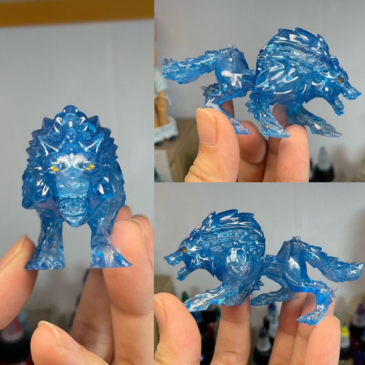 Blue Wolf Mount From Game Fantasy Series Custom Minifigures Toys