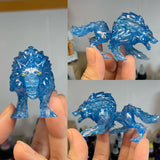 Blue Wolf Mount From Game Fantasy Series Custom Minifigures Toys