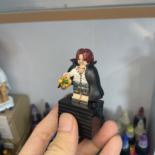 Shanks Custom Minifigure – One Piece Pirate Island Inspired