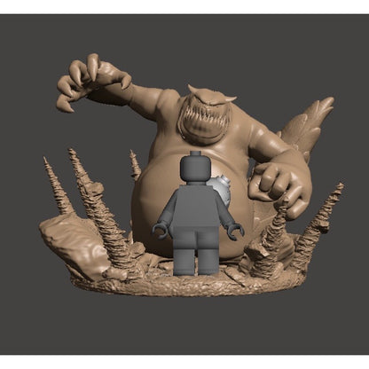 Shukaku Custom Minifigure Display – Inspired by Naruto’s Sand Demon