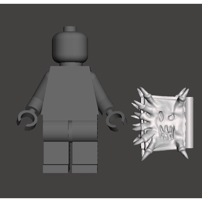 Demon Book – Minifigure Accessory Inspired by Dark Fantasy & Anime
