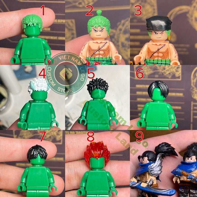 Minifigures Accessories: Hair Of The Characters (Note The Description)