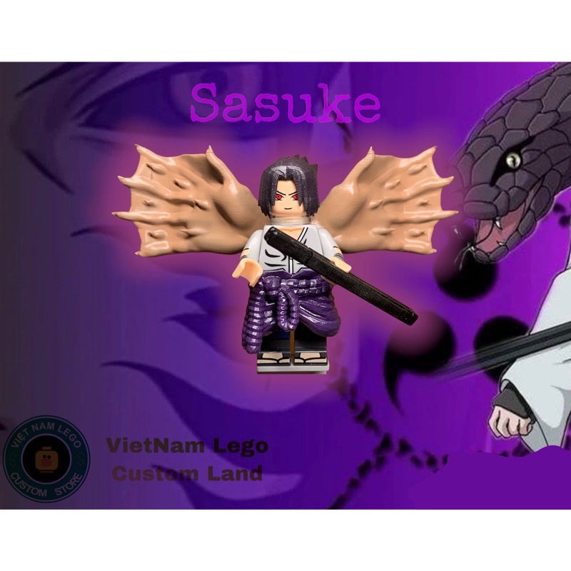 Sasuke Uchiha Original State From Naruto Series Custom Minifigures Toys