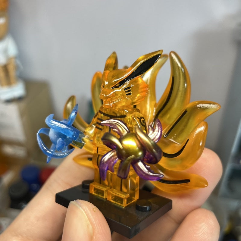 Nine-Tailed Naruto Character Custom Minifigure – Naruto: Kurama Chakra Mode