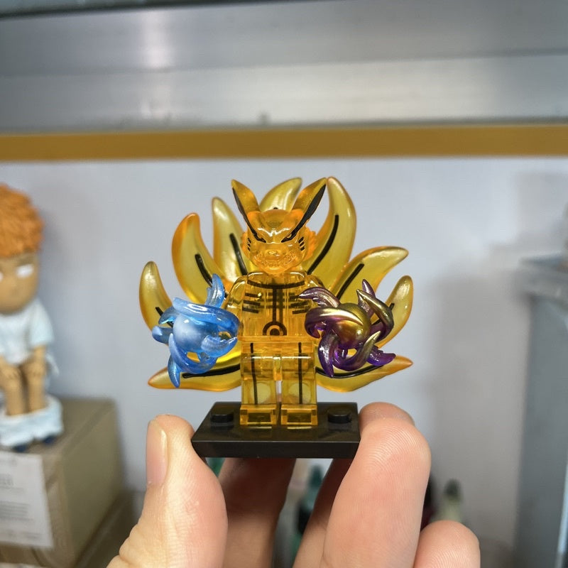 Nine-Tailed Naruto Character Custom Minifigure – Naruto: Kurama Chakra Mode