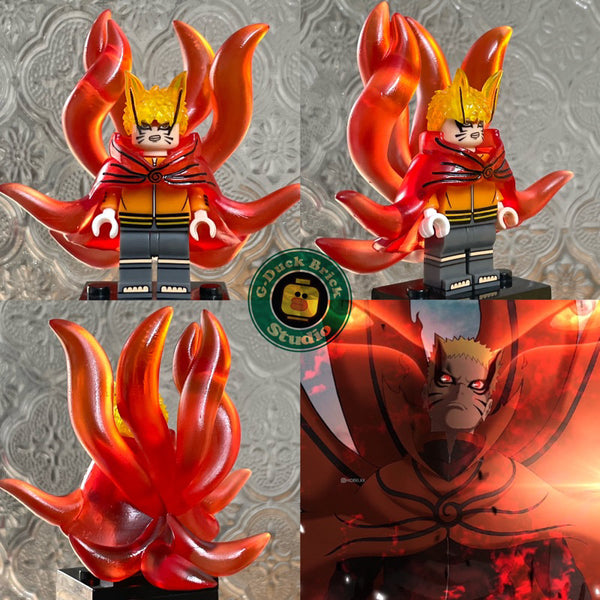 Naruto Baryon Mode Custom Minifigure – Seventh Hokage Inspired