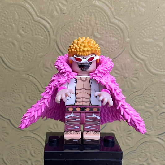 Donquixote Doflamingo From One Piece Pirate Island Custom Minifigures Toys