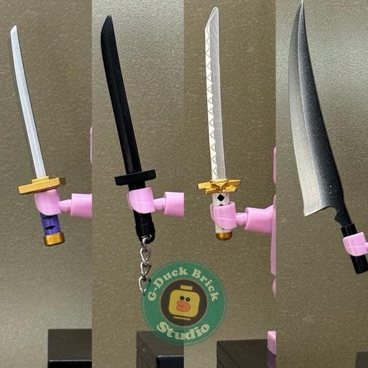 Bleach Zanpakuto Weapon Set Custom Minifigure Accessories – Bleach Anime