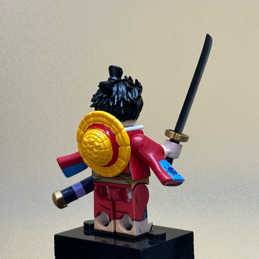 Luffy Wano From One Piece Pirate Island Custom Minifigures Toys