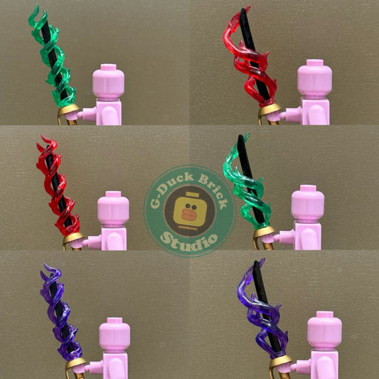 Custom Minifigure Accessories: Haki Effect for Zoro, Shanks, Rouger... from One Piece