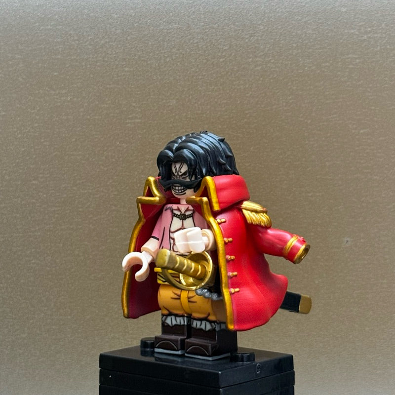 Gol D. Roger Custom Minifigure – One Piece Pirate King Edition