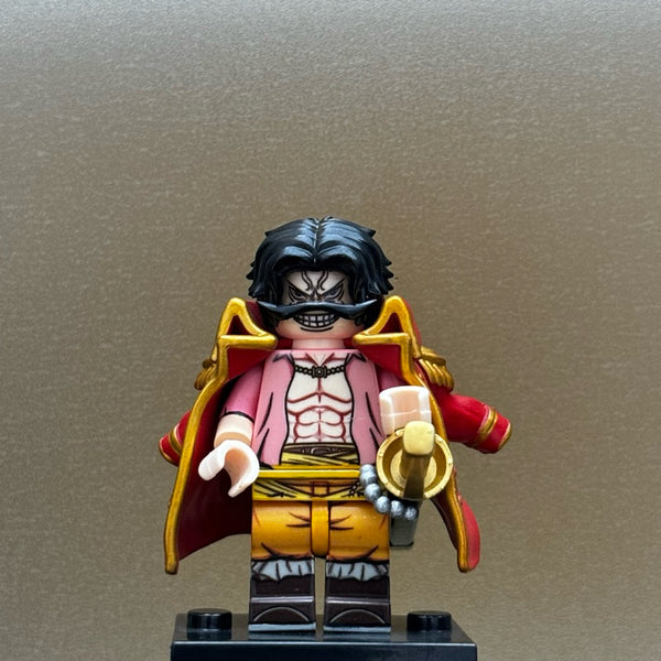 Gol D. Roger Custom Minifigure – One Piece Pirate King Edition