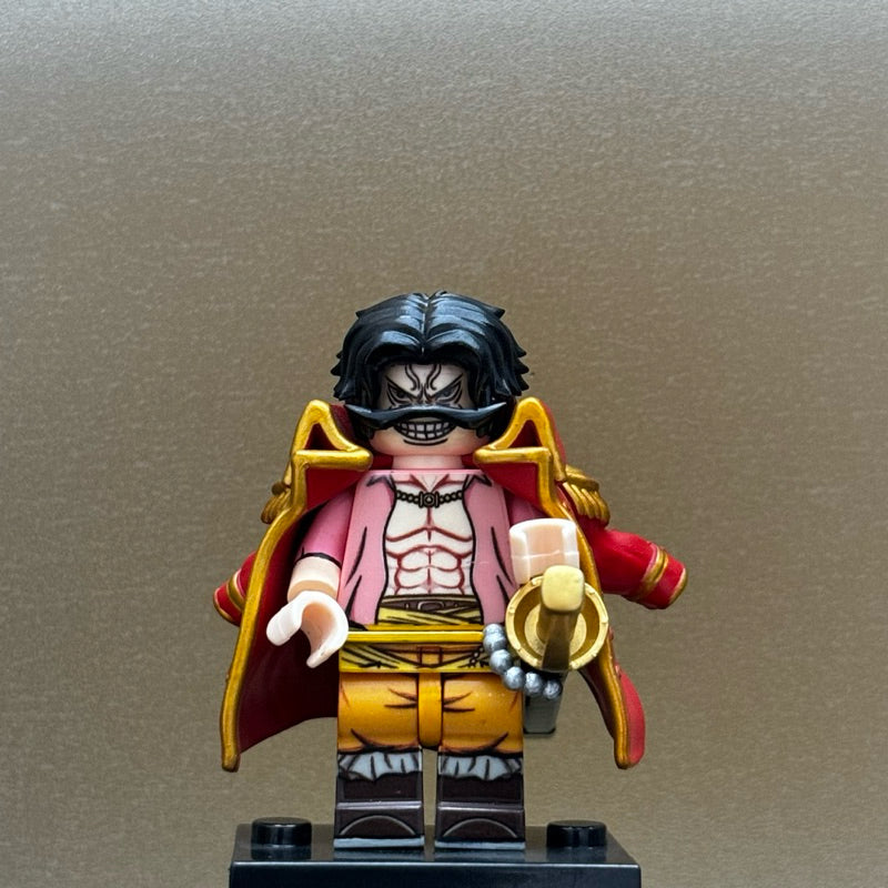 Gol D. Roger Custom Minifigure – One Piece Pirate King Edition