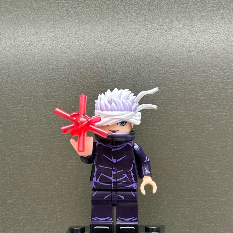 Gojo Satoru Custom Minifigure – Jujutsu Kaisen Inspired