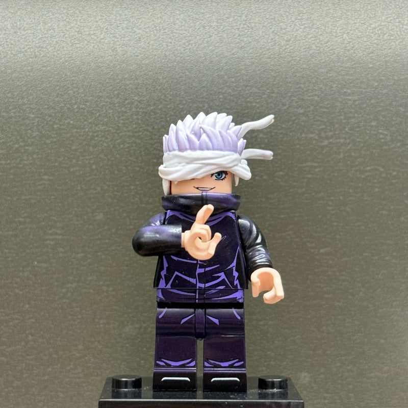 Gojo Satoru Custom Minifigure – Jujutsu Kaisen Inspired