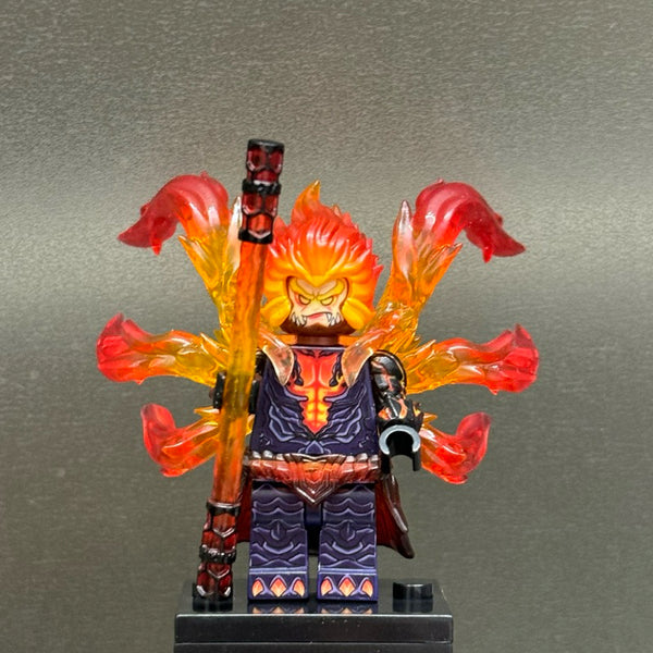 Hellfire Sun Wukong Custom Minifigure – Inspired by the Fiery Monkey King