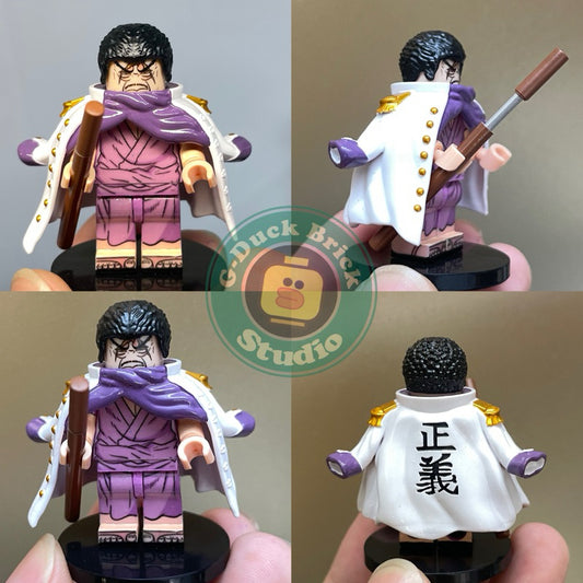 Admiral Fujitora Purple From One Piece Custom Minifigures Toys
