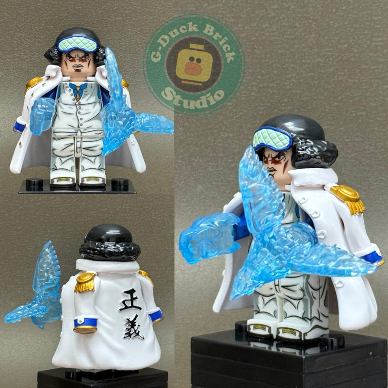Aokiji Kuzan (Ice Admiral) From One Piece Custom Minifigures Toys