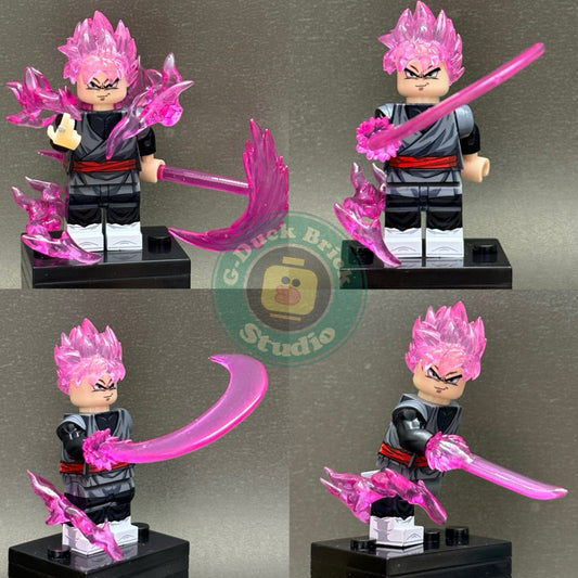 Custom Minifigure: Black Goku with Accessories from Dragon Ball Super