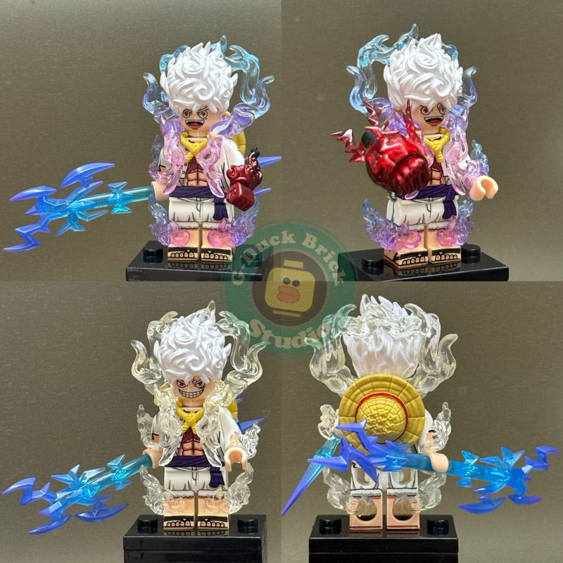 Luffy Gear 5 “Nika” – Custom Minifigure Set Inspired by One Piece