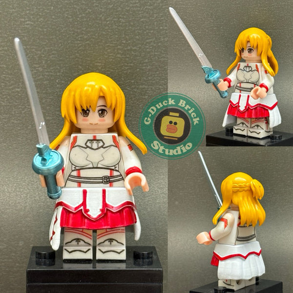Asuna From Sword Art Online Custom Minifigures Toys