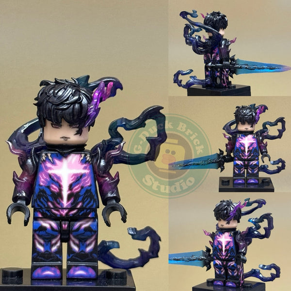 Custom Minifigure: Sung Jin Woo Monarch Form in Solo Leveling