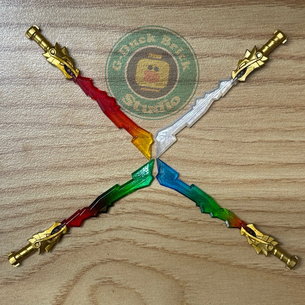 Custom Minifigure Accessories: Elemental Swords in Ninjago